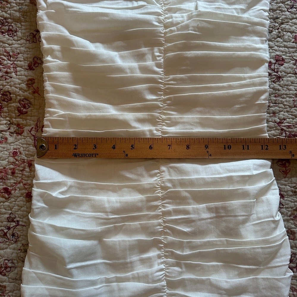 XS White Zara linen blend mini dress, bachelorette party dress - Picture 11 of 14